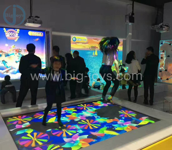 Interactive projection Trampoline